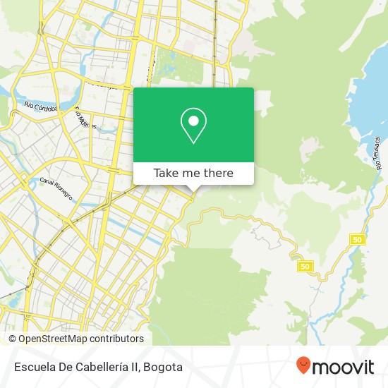 Escuela De Cabellería II map