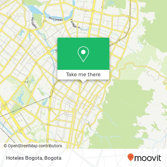 Hoteles Bogota map
