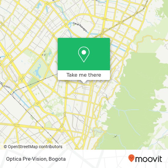 Optica Pre-Vision map