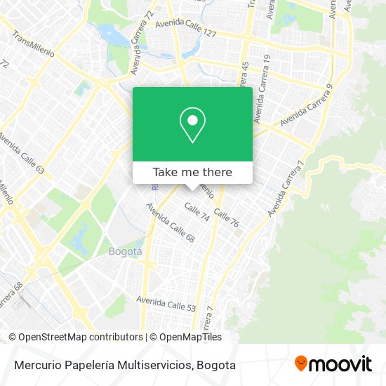 Mercurio Papelería Multiservicios map