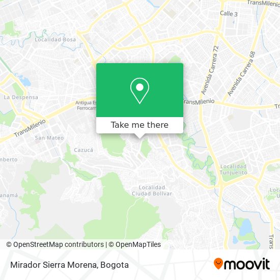 Mirador Sierra Morena map