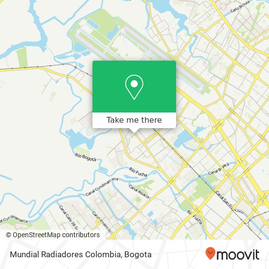Mundial Radiadores Colombia map