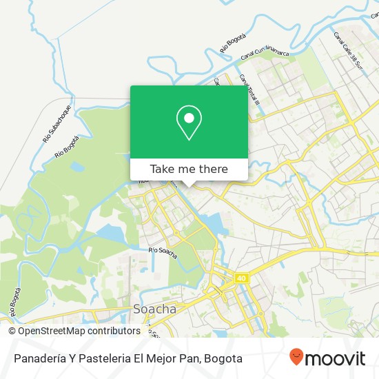 Panadería Y Pasteleria El Mejor Pan map