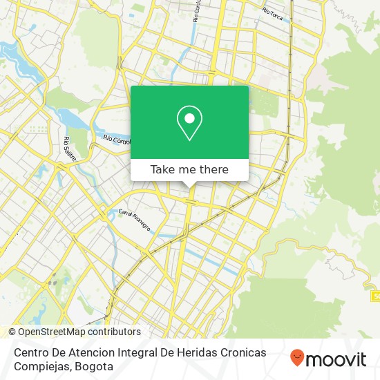 Mapa de Centro De Atencion Integral De Heridas Cronicas Compiejas