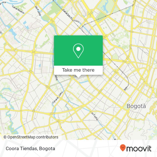 Coora Tiendas map