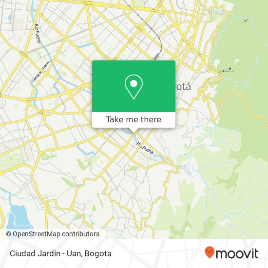 Ciudad Jardín - Uan map