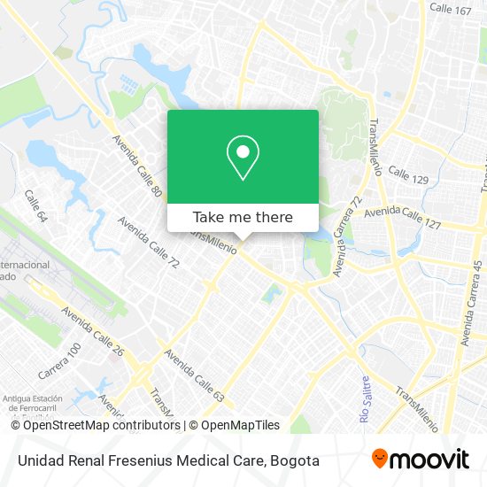 Unidad Renal Fresenius Medical Care map