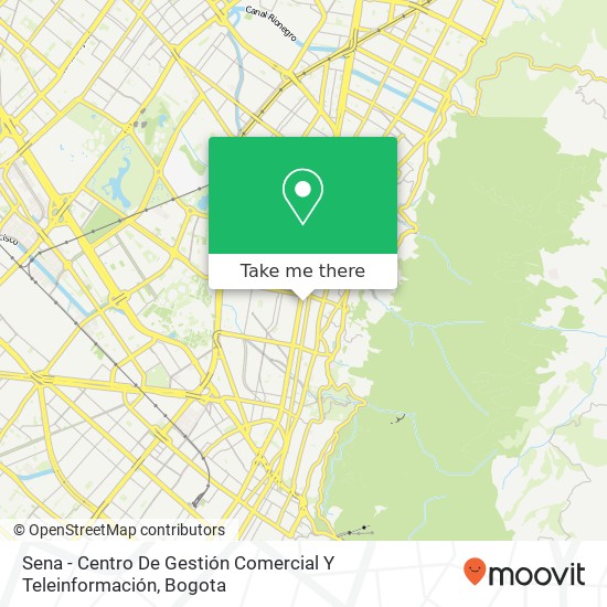 Sena - Centro De Gestión Comercial Y Teleinformación map