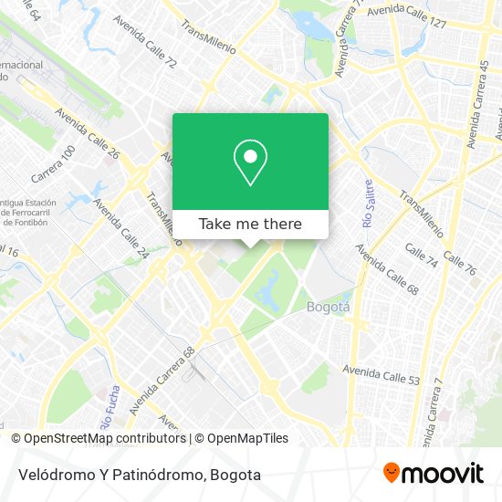 Velódromo Y Patinódromo map