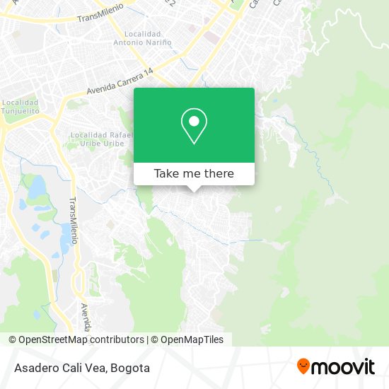 Asadero Cali Vea map
