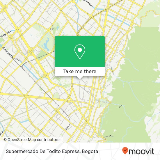 Supermercado De Todito Express map