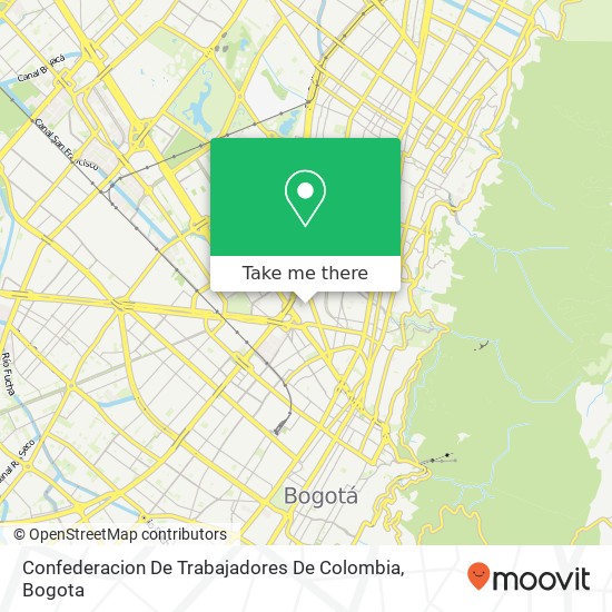 Confederacion De Trabajadores De Colombia map