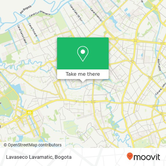 Lavaseco Lavamatic map