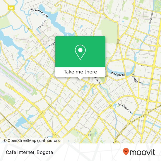 Cafe Internet map