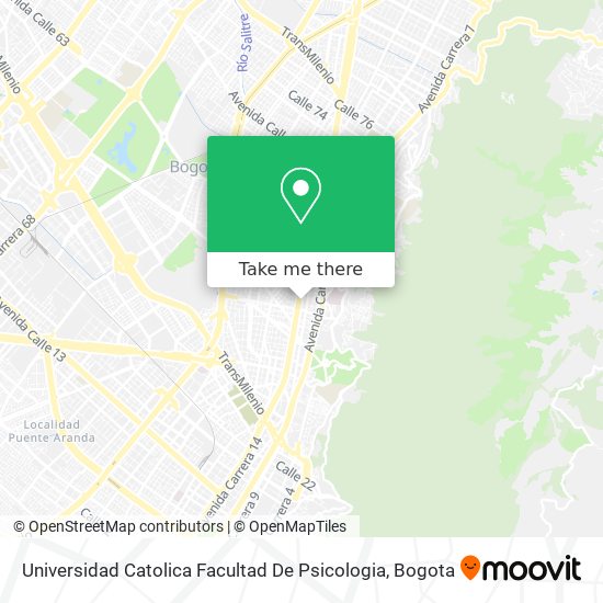 Universidad Catolica Facultad De Psicologia map