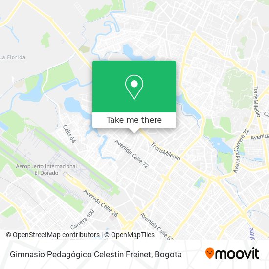 Mapa de Gimnasio Pedagógico Celestin Freinet