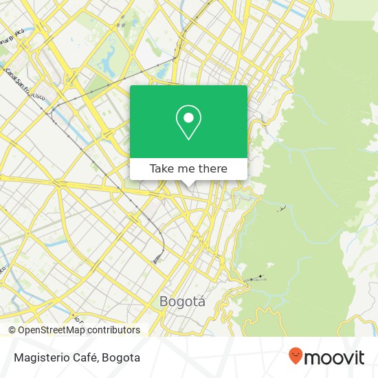 Magisterio Café map
