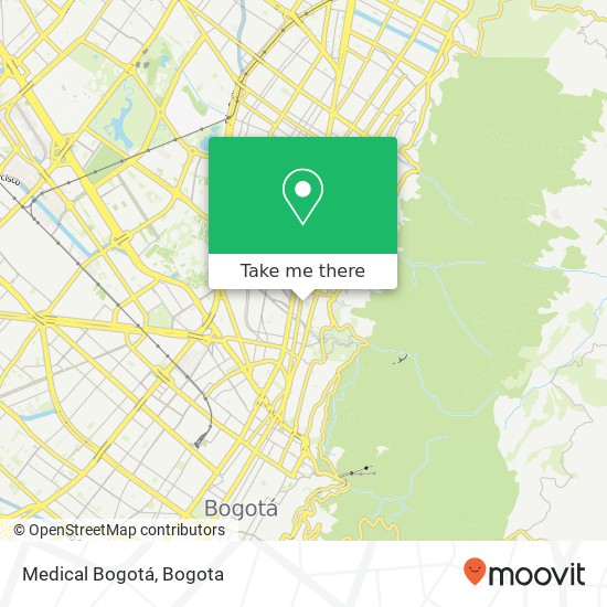 Medical Bogotá map