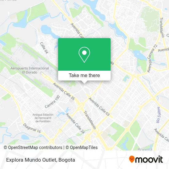 Explora Mundo Outlet map