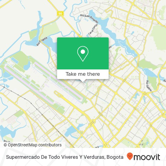 Supermercado De Todo Viveres Y Verduras map