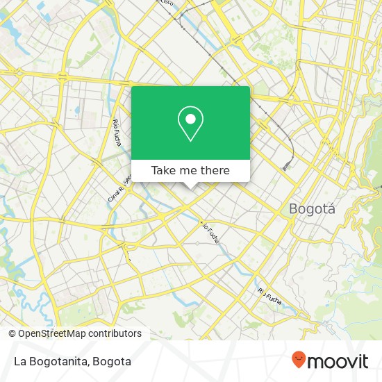 La Bogotanita map