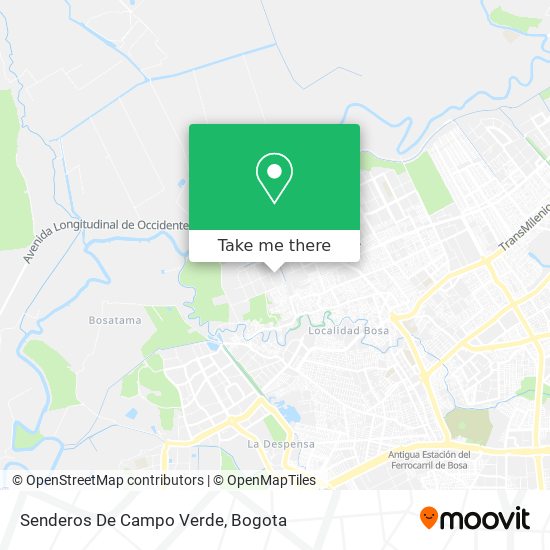 Senderos De Campo Verde map