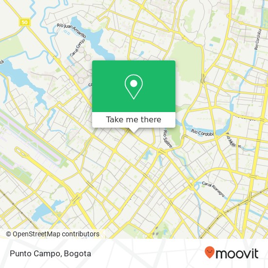 Punto Campo map