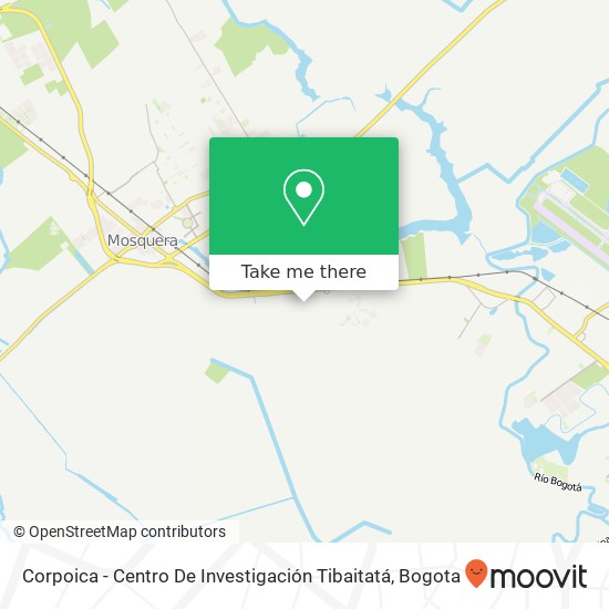 Corpoica - Centro De Investigación Tibaitatá map