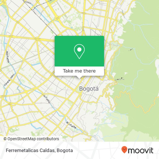 Ferremetalicas Caldas map