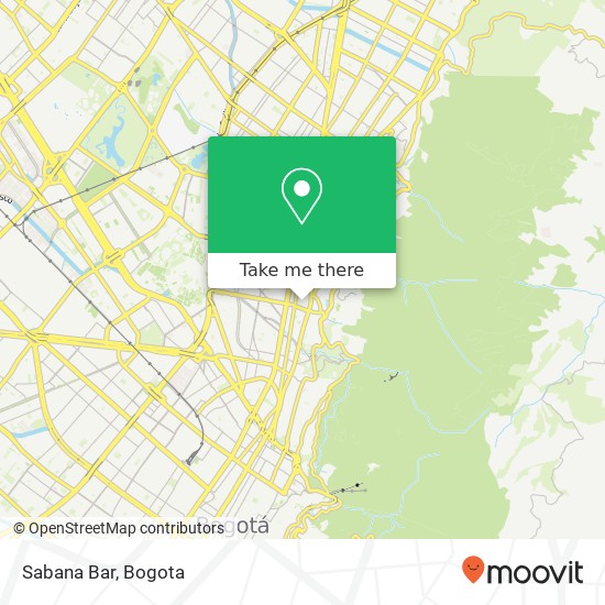 Sabana Bar map