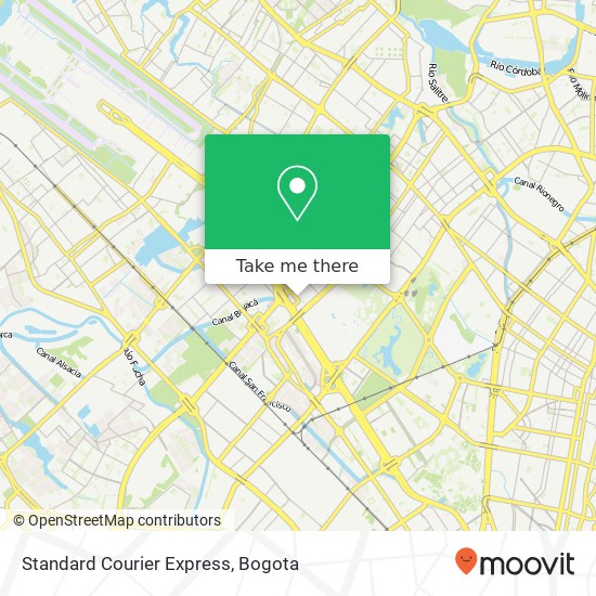 Mapa de Standard Courier Express