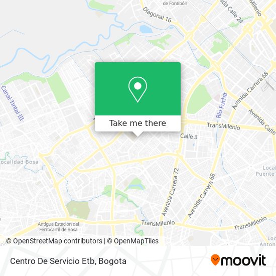 Centro De Servicio Etb map