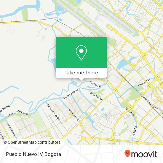 Pueblo Nuevo IV map