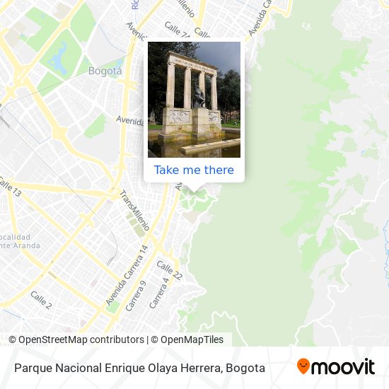 Mapa de Parque Nacional Enrique Olaya Herrera