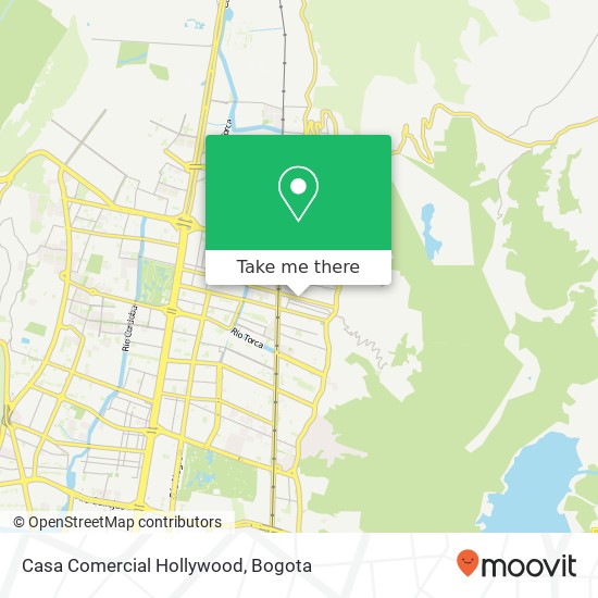 Casa Comercial Hollywood map