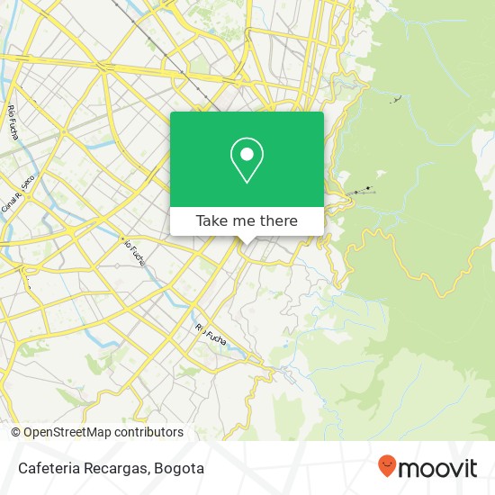 Cafeteria Recargas map