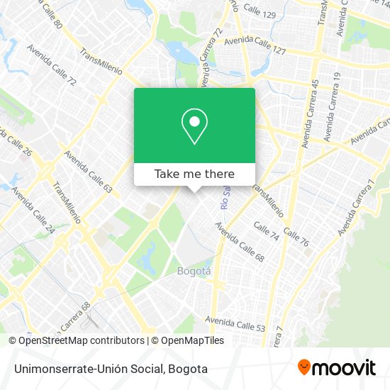 Unimonserrate-Unión Social map