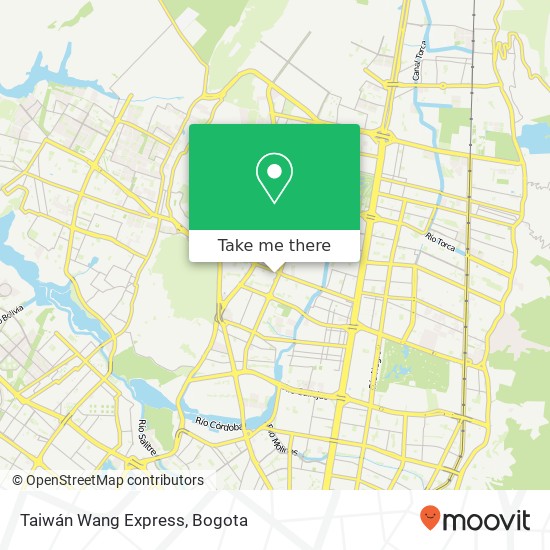 Taiwán Wang Express map