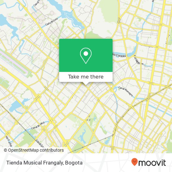 Mapa de Tienda Musical Frangaly