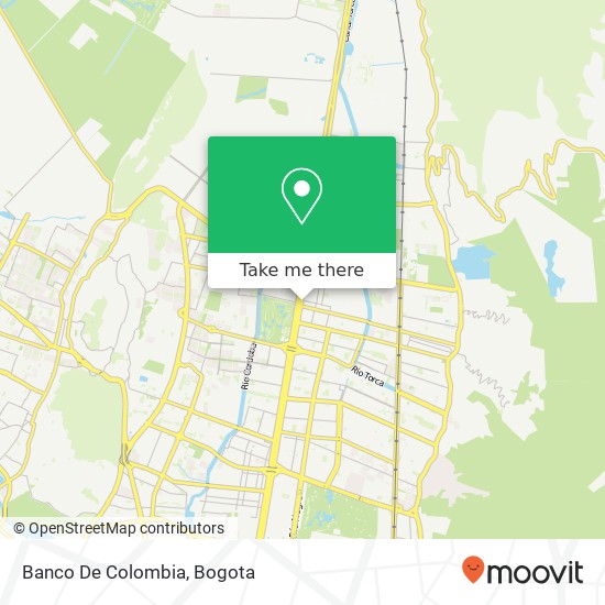 Mapa de Banco De Colombia
