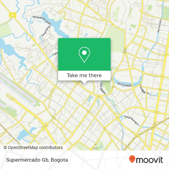 Supermercado Gb map