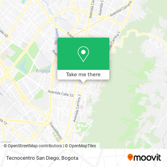 Tecnocentro San Diego map
