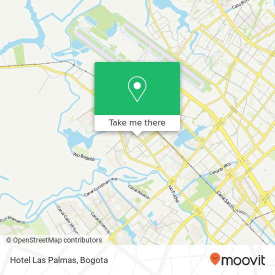 Hotel Las Palmas map