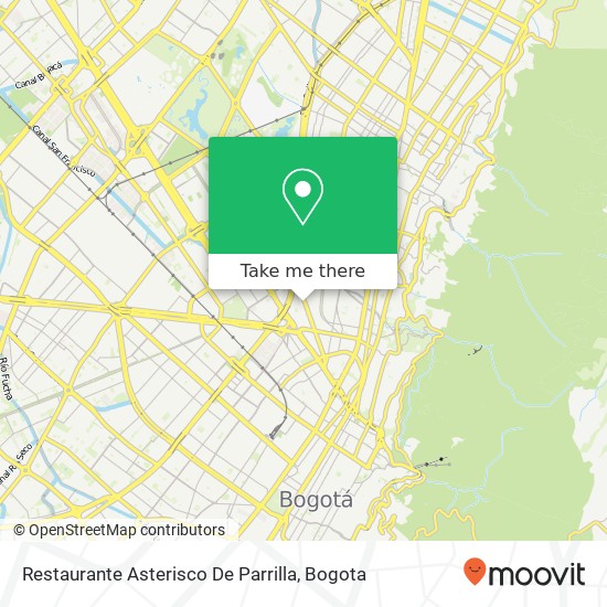 Restaurante Asterisco De Parrilla map