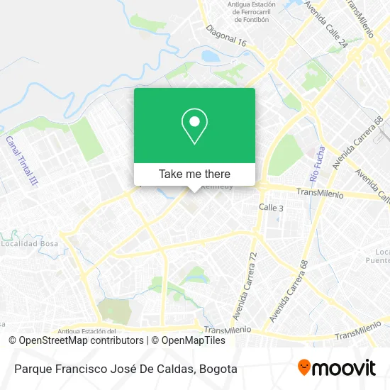 Parque Francisco José De Caldas map