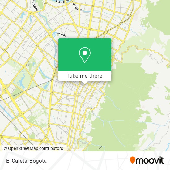 El Cafeta map