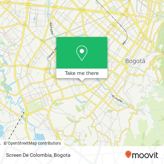 Screen De Colombia map