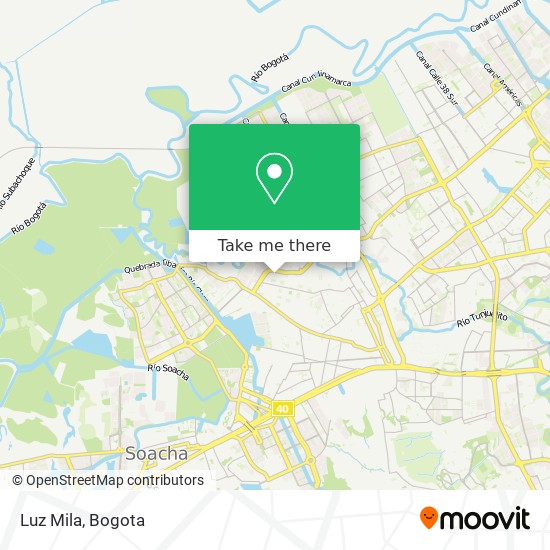 Luz Mila map