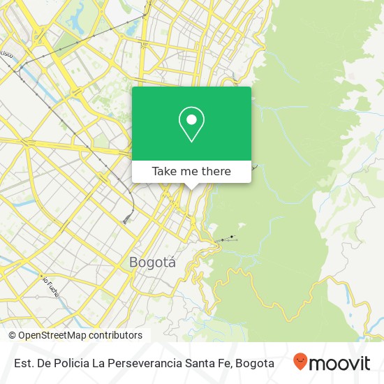 Est. De Policia La Perseverancia Santa Fe map