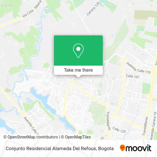 Mapa de Conjunto Residencial Alameda Del Refous